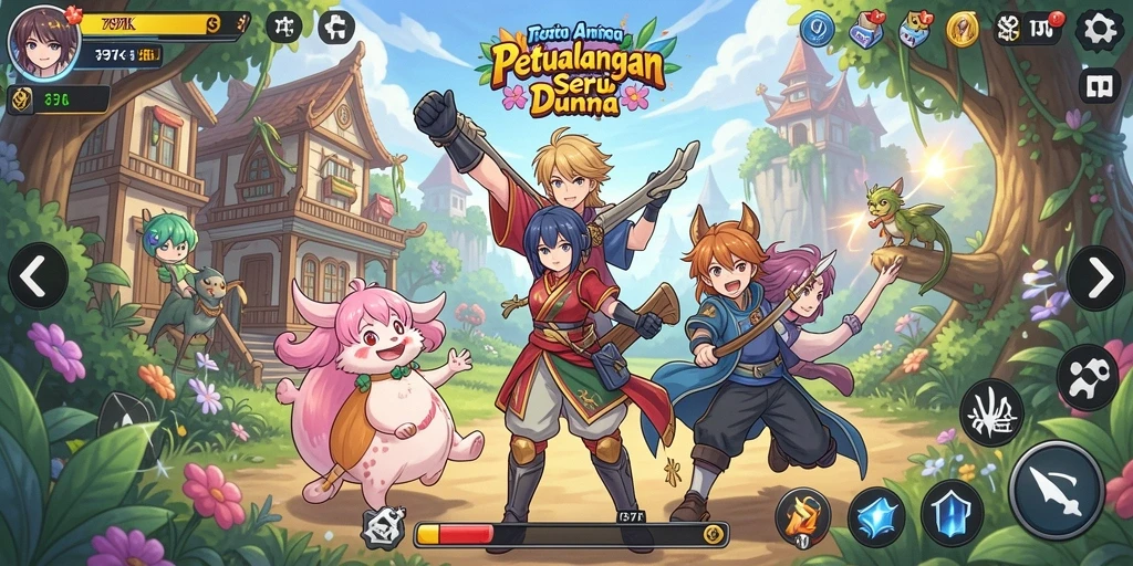 Screenshot utama 797K menampilkan aksi seru dalam dunia Anime.