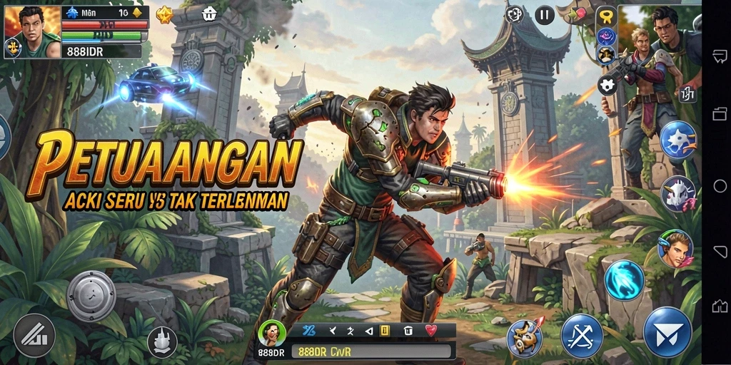 Gambaran gameplay mendebarkan dalam 888IDR, aksi seru terasa nyata.