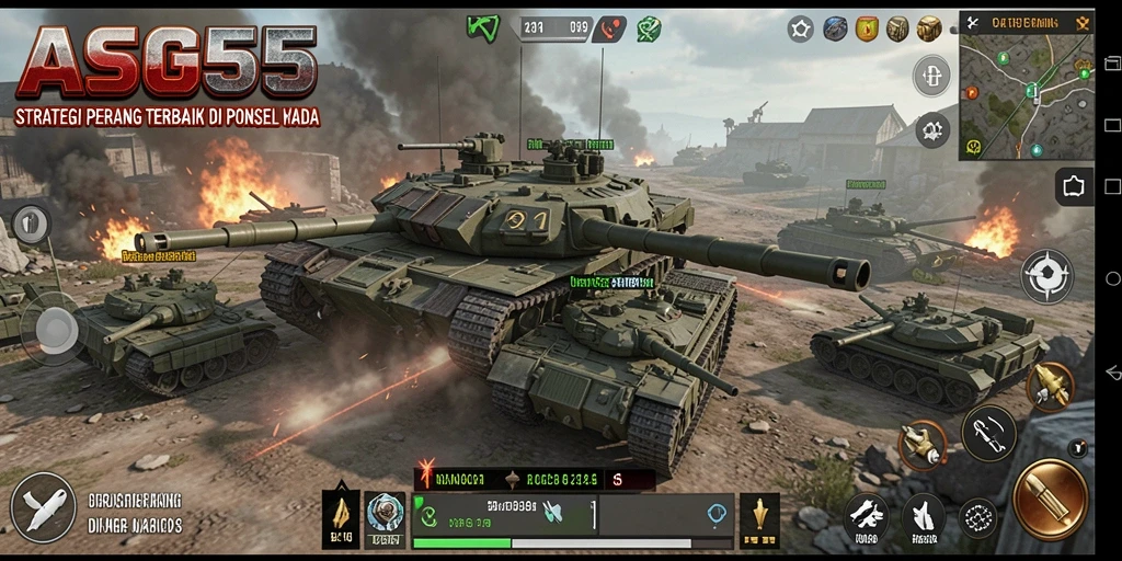 Tampilan gameplay menawan dari ASG55 yang penuh strategi.