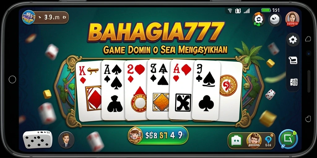 Tampilan gameplay seru di BAHAGIA777 dengan pemain yang berkompetisi.