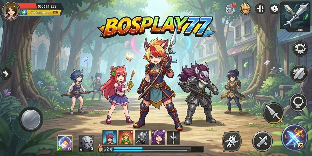 Tampilan gameplay seru dengan karakter Anime ikonik.