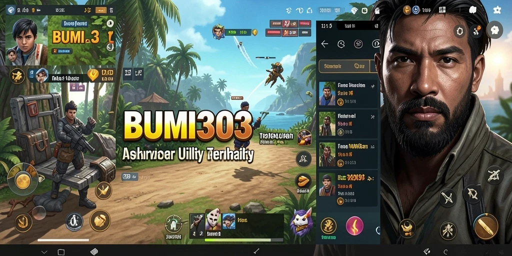 Tampilan antarmuka aplikasi BUMI303 yang modern dan user-friendly.