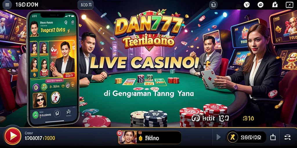 Screenshot gameplay Live Casino yang mendebarkan dari DAN777.
