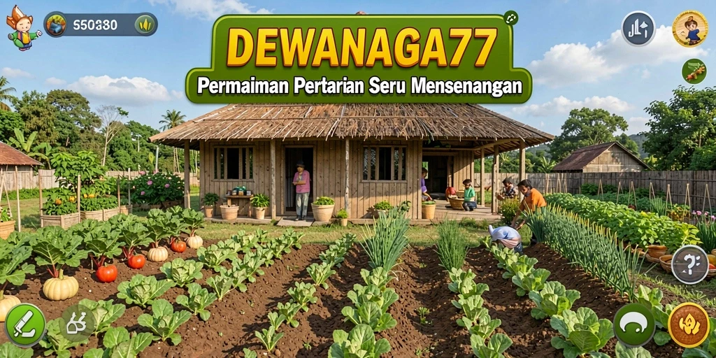 Gameplay menarik dan interaktif di DEWANAGA77 yang menggambarkan aktivitas bertani.
