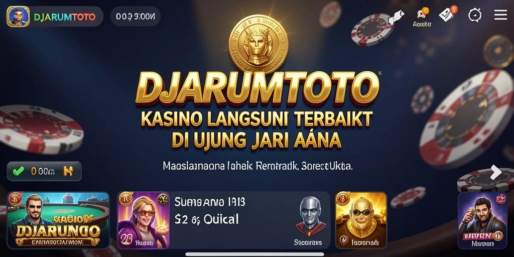 Tampilan permainan langsung DJARUMTOTO yang mendebarkan dan interaktif.