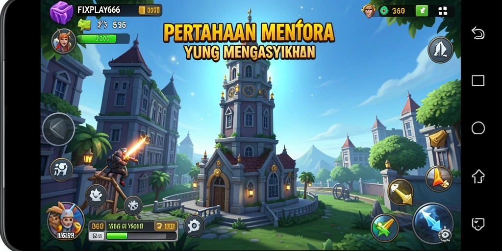 Gameplay FIXPLAY666 yang menegangkan di dalam Tower Defense.