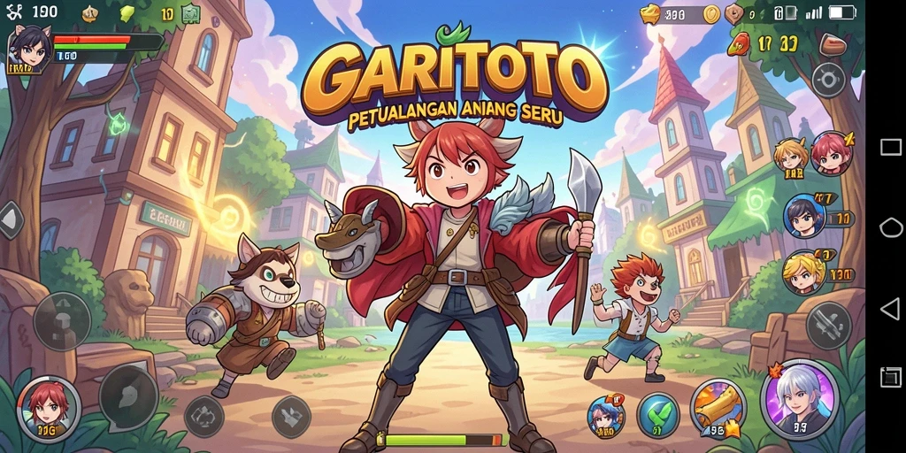 Tampilan screenshot GARITOTO menampilkan aksi dan karakter anime yang dinamis.