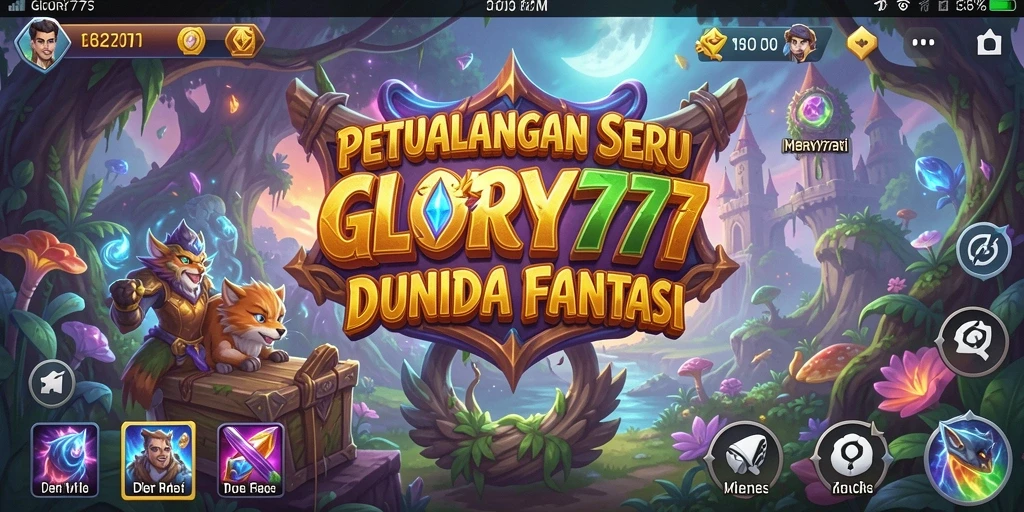 Tampilan gameplay GLORY777 dengan aksi petualangan yang seru.
