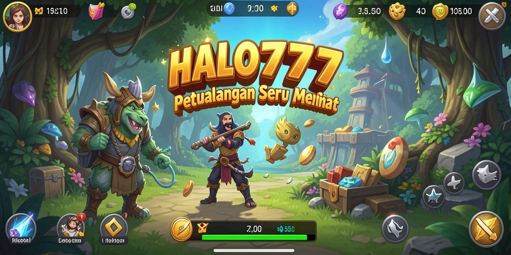 Tampilan gameplay seru dari HALO777 dengan tantangan menarik.