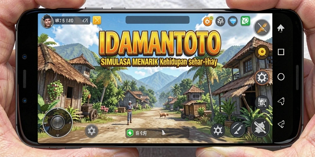 Tangkapan layar gameplay <strong>IDAMANTOTO</strong> yang menunjukkan interaksi karakter pemain.