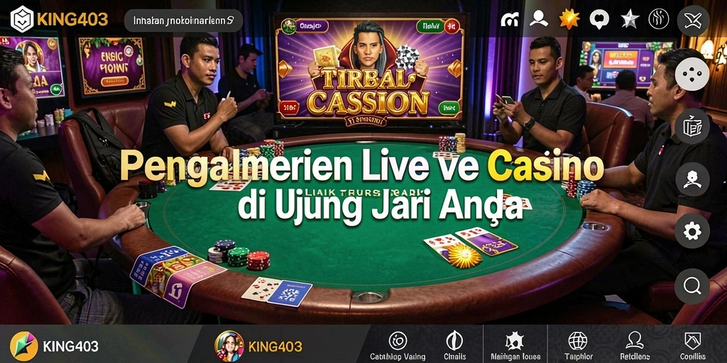 Gameplay Live Casino yang mendebarkan dan interaktif di KING403.