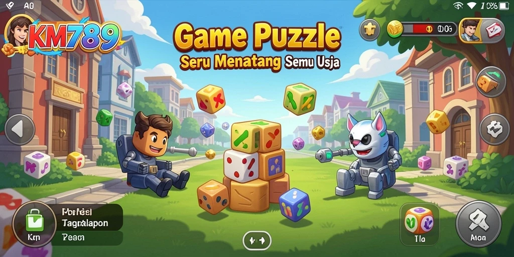 Layar gameplay <strong>KM789</strong> menampilkan teka-teki menantang yang menarik.