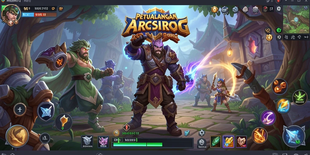 Tangkapan layar gameplay MASBRO12 yang menggambarkan pertempuran seru.
