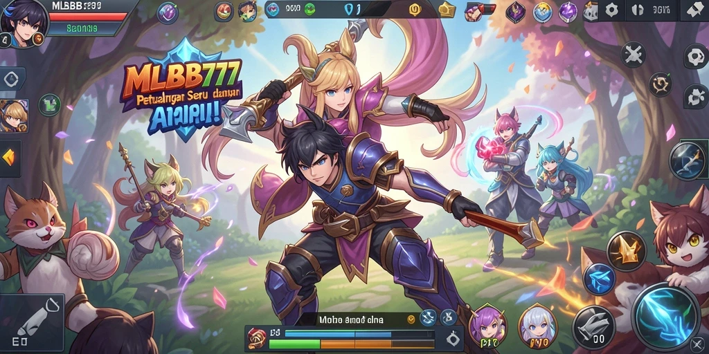 Gameplay mendebarkan dengan karakter anime favorit di MLBB777.