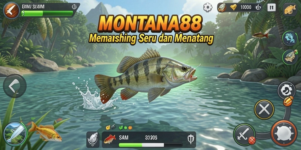 Gameplay MONTANA88 dengan pengalaman memancing yang seru dan mendebarkan.