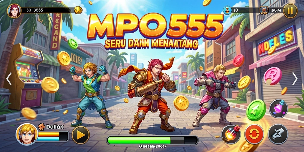 Tampilan gameplay MPO555 yang penuh aksi dan tantangan.