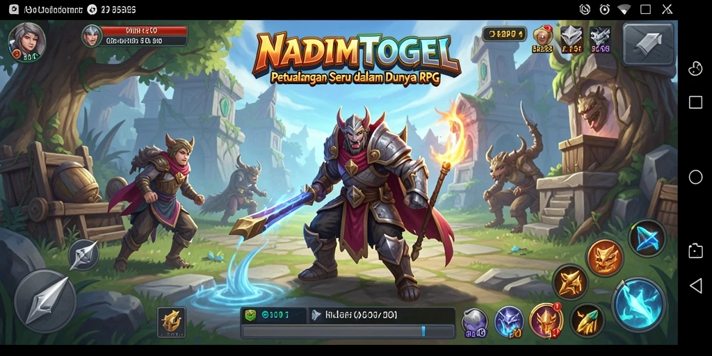 Tampilan gameplay menegangkan di NADIMTOGEL dengan karakter yang beraksi.