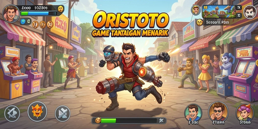 Tampilan gameplay seru dari ORISTOTO yang penuh tantangan.