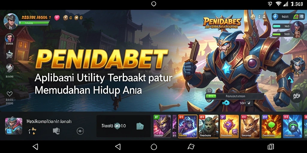 Tampilan utama PENIDABET dengan berbagai fitur Utility.