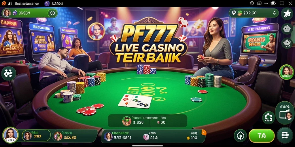 Gameplay Live Casino yang menegangkan dan interaktif di PF777.