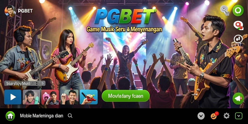 Screenshot PGBET menampilkan pemain menikmati pengalaman permainan musik.