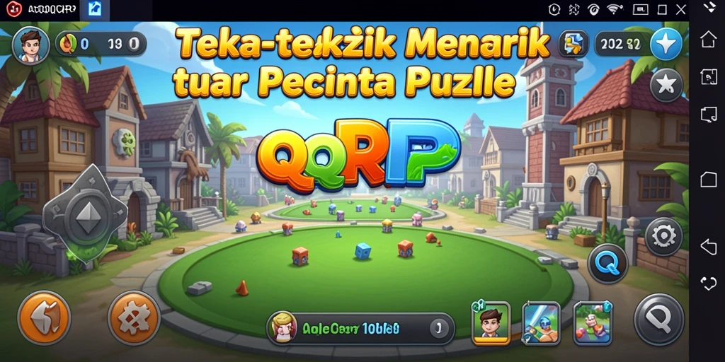 Screenshot utama QQRP menampilkan gameplay puzzle yang menarik.