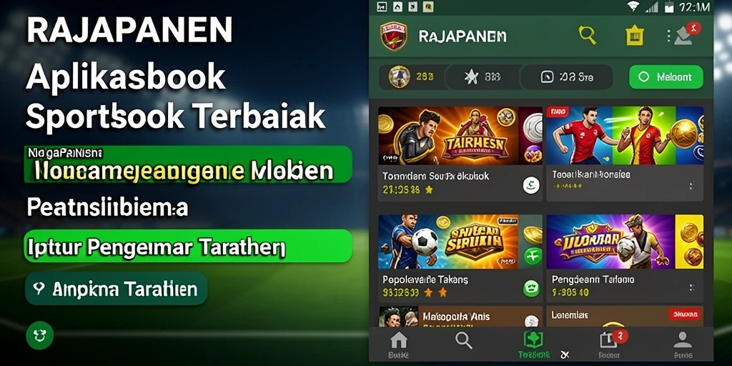 Tampilan antarmuka dan gameplay menarik di RAJAPANEN Sportsbook.