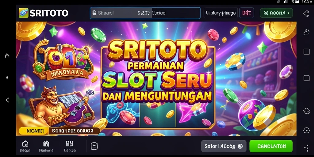 Screenshot SRITOTO menampilkan gameplay slot yang seru dan mengasyikkan.