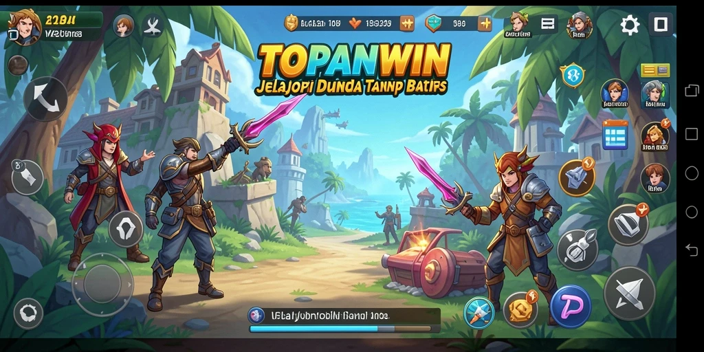 Tangkapan layar gameplay <strong>TOPANWIN</strong> menampilkan keindahan dunia terbuka.