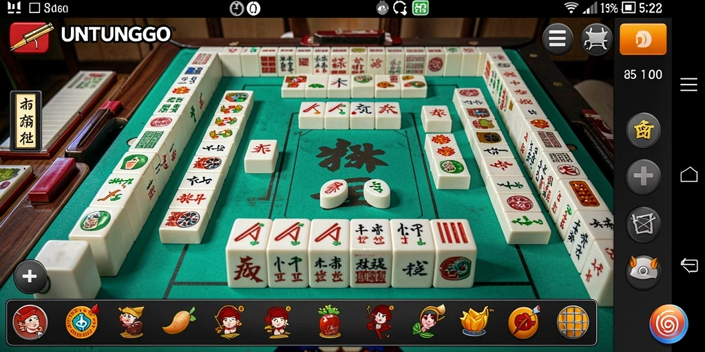 Gameplay menarik UNTUNGGO dengan elemen Mahjong yang menantang.